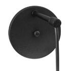 Arandela Hera Na Cor Preto Com Globo Transparente Para 1 G9