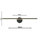 Arandela Hubble Aluminio Preto12w 3000k Bivolt Opus