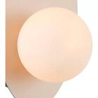 Arandela Ibira Na Cor Rose Com Globo Branco Fosco Para 1 Lâmp