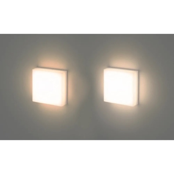 Arandela Ice Quadrada De Luz Geral 7 5w Stella - Luz Quente (