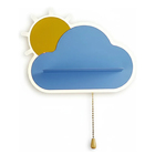 Arandela Infantil Nuvem Azul 25cm Led 12w 3 Em 1 Bivolt La104