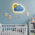 Arandela Infantil Nuvem Azul 25cm Led 12w 3 Em 1 Bivolt La104