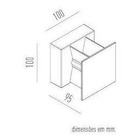 Arandela Interlight Quasar 2700k Bivolt Marrom