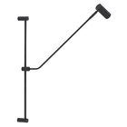 Arandela de Parede Interna Articulada com Fio IP20 Spot Line Preta Bivolt