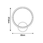 Arandela Interna IP20  LED Luz Amarela Halo Inspire Preta