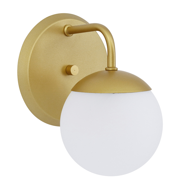 Arandela de Parede Interna IP20 Globe Haste Pantoja & Carmona Dourada Bivolt