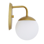 Arandela de Parede Interna IP20 Globe Haste Pantoja & Carmona Dourada Bivolt