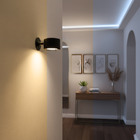 Arandela de Parede Interna IP20 com LED 3 em 1 Inspire Preta