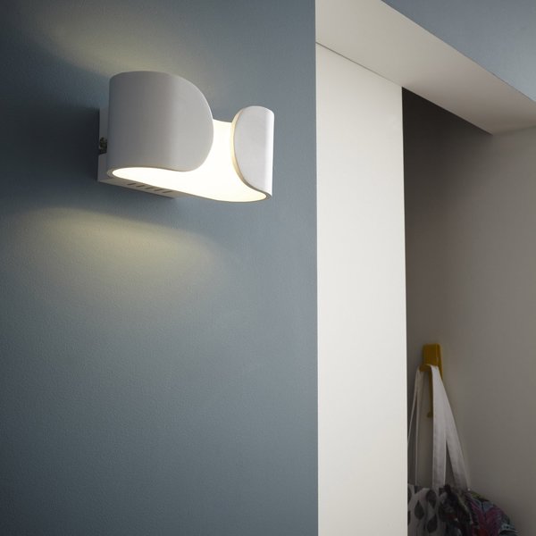 Arandela Interna LED Branco Metal Shaz Bivolt