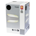 Arandela Interna LED Inspire Koper Retangular Metal Branco Bivolt