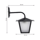 Arandela Interna Preta IP20 Ideal