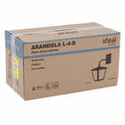Arandela Interna Preta IP20 Ideal