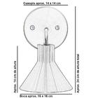 Arandela Interna Retro Tenesse Aluminio Escovado