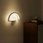 Arandela Interna IP20  LED Luz Amarela Semi-Halo Inspire Branca