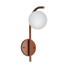 Arandela Jabuticaba Globo Bola Vidro Cobre