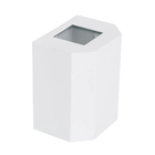 Arandela Kasse Sextavada Branco Fosco Mescla Aluminio 1g9