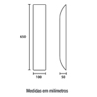 Arandela Lahr Aço 65cm 4 Lâmpadas G9 Texturizado Germany Bran