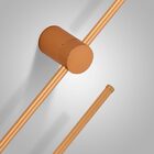 Arandela Led 10w 2700k Tenues Alumínio Dourado Fosco Mais Luz