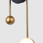 Arandela Led 12w 3.000k Vidro Metal Ouro Velho Acrílico Lucin