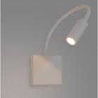 Arandela Led 3w Haste Flexível Quarto Cabeceira Cama Leitura