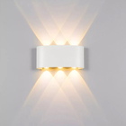 Arandela Led 6w 6 Fachos Ip65 Bivolt Branco Quente Para Facha