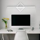 Arandela Led Branca 10x60cm 38w 8000lm 3000k Branco Quente Bi