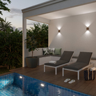 Arandela de Parede LED Brisa Efeito Luminoso 3W Luz Branca IP65 Plástico Inspire