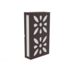 Arandela Led Cobogó Mandala Café