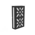 Arandela Led Cobogó Mandala Preto