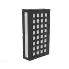 Arandela Led Cobogó Quadros Preto