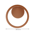 Arandela LED Cobre 10W 2700K IP20 Gyrus Hazak