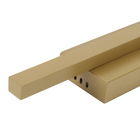 Arandela LED Dourada 60cm 8W 2700K IP20 Lino Hazak