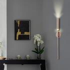 Arandela Led Dourado Amendoim 65cm 7w 3000k Branco Quente Biv