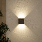 Arandela LED Externa Bivolt Preta Gaya