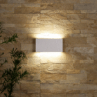 Arandela LED Externa de Parede Bivolt Branca IP65 Gaya