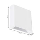 Arandela LED Externa de Parede Bivolt Branca IP65 Inspire