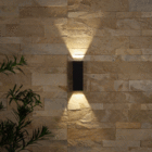 Arandela LED Externa de Parede Bivolt Preta IP65 Gaya