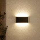 Arandela LED Externa de Parede Bivolt Preta IP65 Gaya