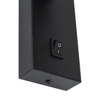 Arandela LED Interna Bivolt Preta IP20 Gaya