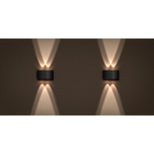 Arandela Led Lentille Double Branca 4w Amarelo 3000k