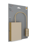 Arandela Led Lettura Ouro Brilho 2700k 3w Branco Quente Avant