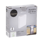 Arandela LED Luz Branca Plástico IP65 Brisa Inspire