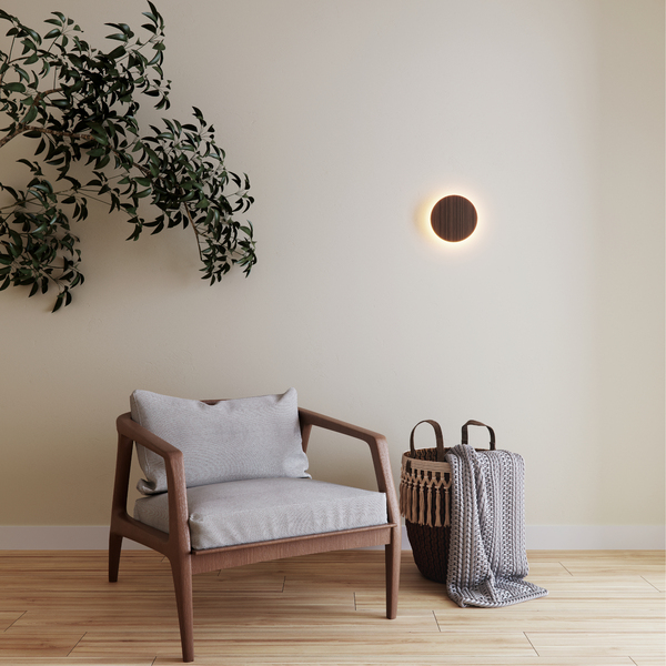 Arandela LED Madeira IP20 Imbuia 20cm Fox Lustres