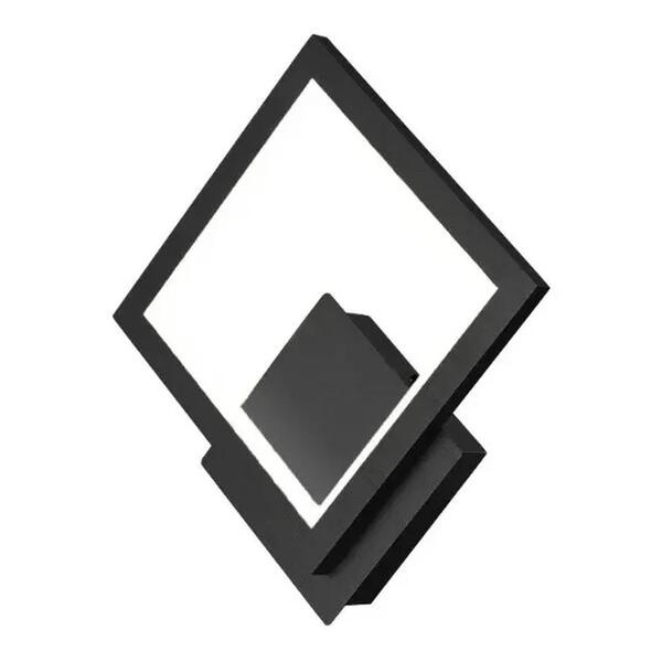 Arandela Led Nitrolux La-001p Smd 12w 4000k Preta