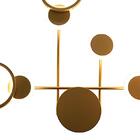 Arandela Led Paws Dourada 62x57cm 37w 2300lm 3000k Branco Que