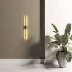 Arandela LED Preta 100cm 12W 2700K IP20 Lino Hazak