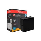 Arandela LED Preta Luz Amarela Plástico IP65 Elegance Quattro 6W Bivolt Avant