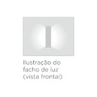 Arandela Led Reflex 72cm 20w Preto 2700k Ip65 Stella