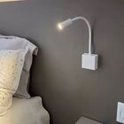 Arandela Leitura Cabeceira De Cama Articulável 3w Bivolt  - B