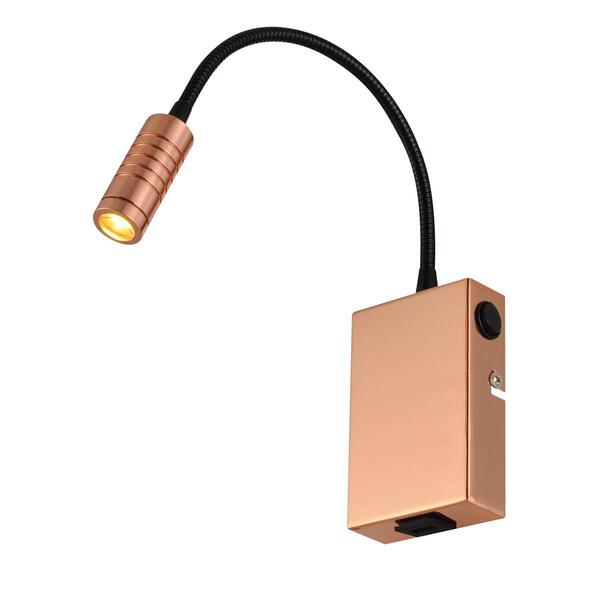 Arandela Lettura 3w 1xe27 Avant Am2700k Cobre Bivolt